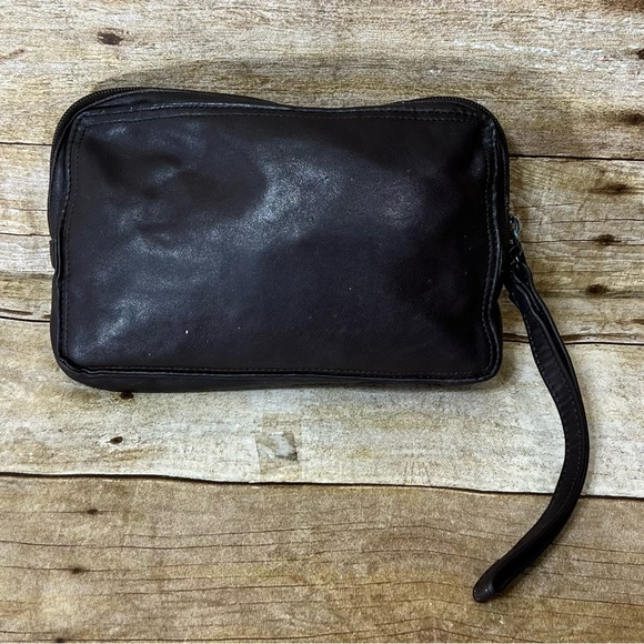 Vintage Womens Wristlet Bag Brown - Picture 2 of 5